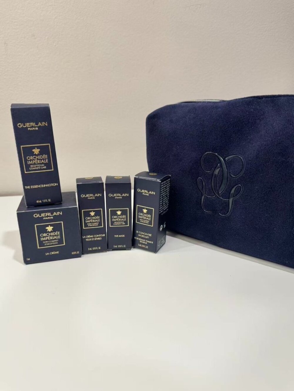 Guerlain Orchidée Impériale Skincare Collection with Travel Pouch